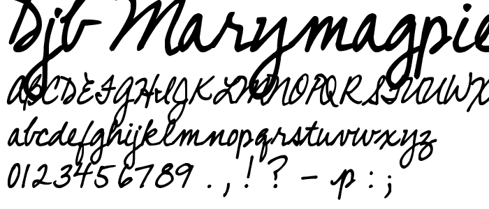 DJB MARYMAGPIE font